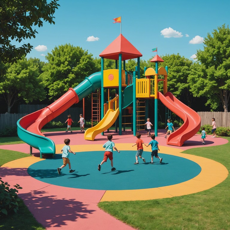 A vibrant and bouncy track featuring quirky beats and whimsical rhythms, designed to entertain and engage children through the thrilling world of hip hop music. The song encourages jumping, dancing, and playful movements.