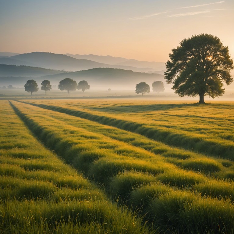 Imagine the first light of day gently waking the earth, the melody carried by a soft breeze, embodying the promise of a new day filled with possibilities. This song captures the essence of a refreshing morning in the countryside, filling the listener with hope and joy.