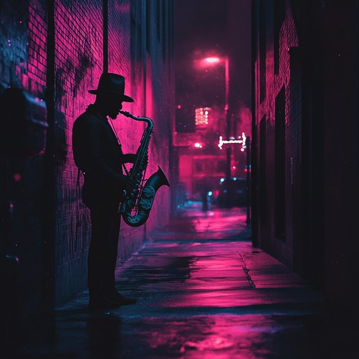 A fusion of chill vibes and simmering anger expressed through instrumental jack swing rhythms, capturing the essence of urban tension under the cool night skies.