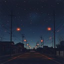beat flows with urban starry night soundscapes
