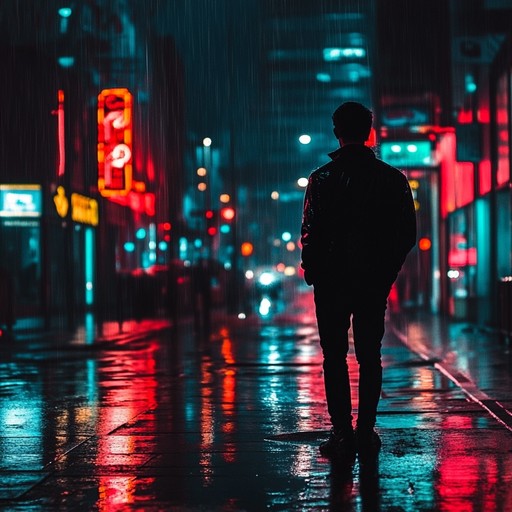A melancholic blend of shimmering synths and gentle beats capturing the essence of longing during the neon lit nights of the 80s.