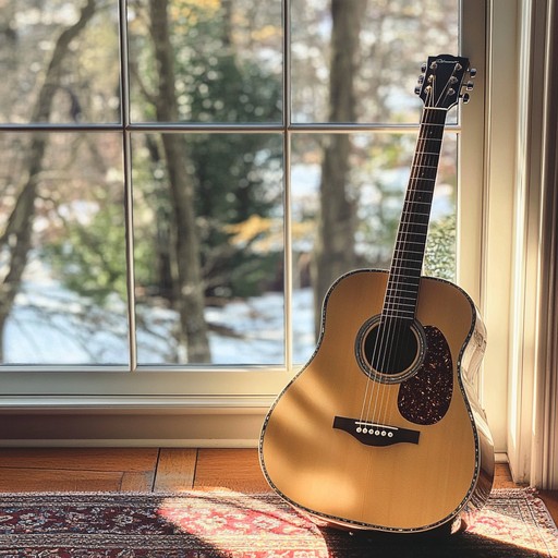 A soothing instrumental jingle featuring soft acoustic guitar melodies that evoke the warmth and love of family moments shared at home.