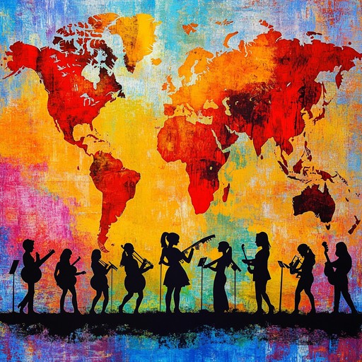 This instrumental track blends melodies and rhythms from around the world, creating an uplifting fusion that celebrates unity and shared human experience through music.