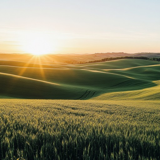 An optimistic german schlager instrumental featuring lively melodies and cheerful rhythms that evoke the warmth of sunshine over golden fields, inspiring joy and motivation