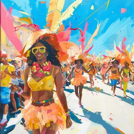 An upbeat and colorful instrumental song that captures the lively essence of a tropical carnival. Using infectious rhythms and vibrant melodies, this track transports listeners to a sun soaked parade filled with dancing and happiness. The infectious energy is perfect for creating a festive and joyful atmosphere.