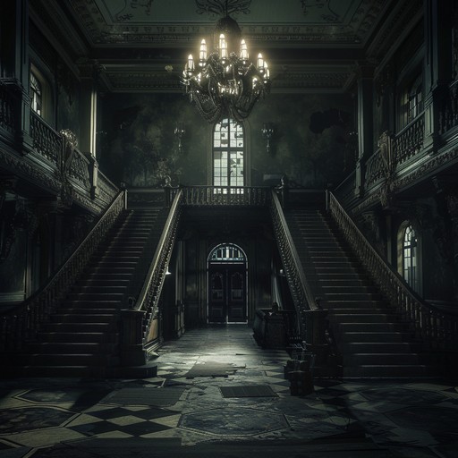 A dark and eerie symphony channeling ghostly baroque compositions, perfect for unsettling and mysterious environments. Imagine wandering through an abandoned, grandiose manor with haunting melodies echoing through the halls.