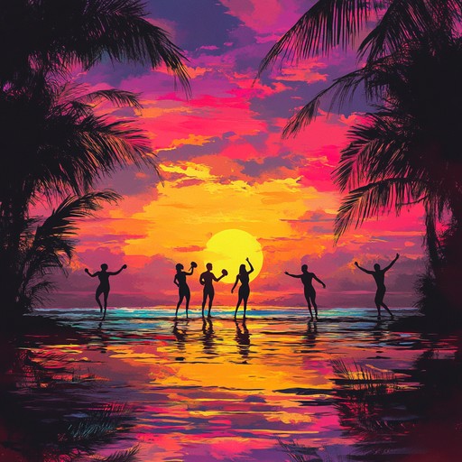 An energetic instrumental track combining funky bass lines with vibrant tropical percussion, creating a lively and joyful atmosphere perfect for summer vibes.