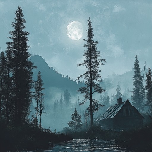 A brooding bluegrass piece capturing the eerie stillness of a moonlit mountain night, where each note echoes the solitude and introspection found amidst the quiet wilderness. The slow, deliberate banjo melodies intertwine with melancholic fiddle tunes, creating an atmosphere that is both haunting and beautiful, reflecting the profound emotions of a soul in mourning.