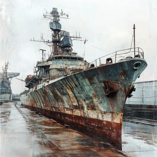 A haunting, bittersweet melody capturing the essence of russian naval history, seamlessly blending melancholic harmonies and proud, nostalgic tones. The song narrates the emotional journey of sailors bidding goodbye to their homeland, painted by the resonance of the accordion, intertwined with deep, somber tones. The subtle dynamic shifts from soft to moderately loud, reflecting the sailors' fluctuating emotional states.