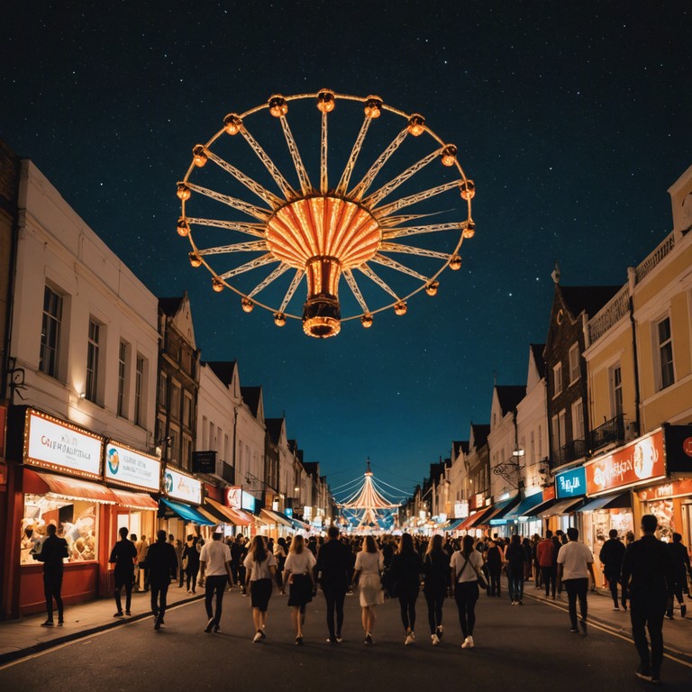 This track embodies the essence of a festive night at a vibrant carnival, featuring a passionate blend of pulsating rhythms and enchanting melodies that invite you to dance under the stars. The music captures the spirit of celebration, making you feel as though you are wandering through a lively street parade.