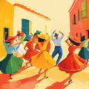 bright latin beats create a playful and lively atmosphere.