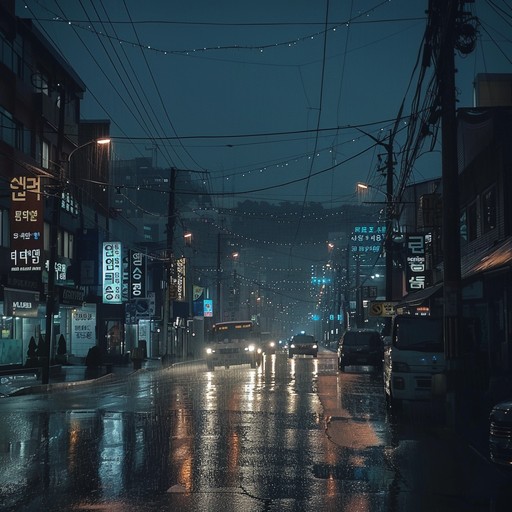 The track delves into the melancholy of lost love through haunting melodies and rich instrumentation, capturing the essence of korean pop's emotional depth. A reflective piano will carry the main tune supported by subtle electronic beats and strings, embodying wistful longing amidst seoul's urban landscape