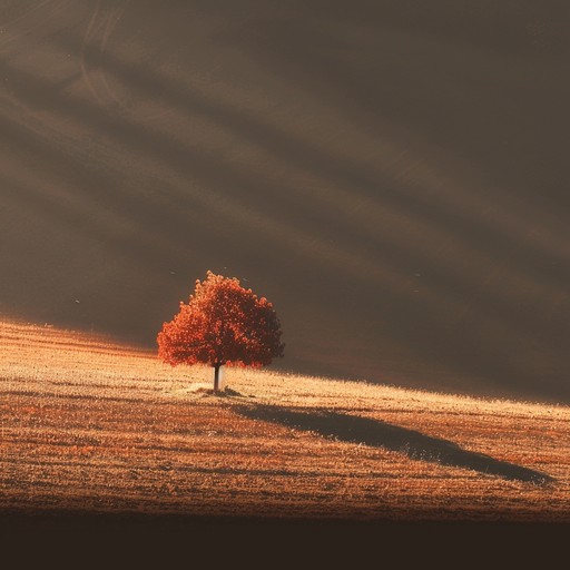 This tranquil rock piece invokes the serene beauty of autumn with gentle guitar melodies underlaid by soft percussion and distant nature sounds. The soothing tones ebb and flow like rustling leaves, creating an atmosphere of peaceful reflection and calm tranquility.