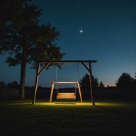 peaceful melody, soft swings, breezy night.