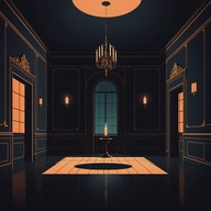 celebratory yet mysterious darkwave instrumental