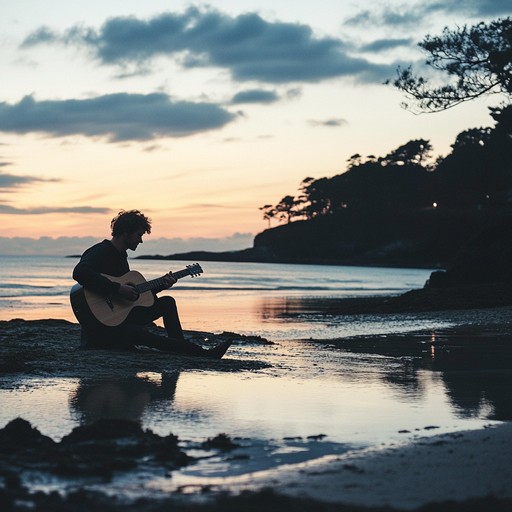 Visualize a calm twilight scene where soft rumba rhythms merge with the gentle sounds of nature. The guitar's soothing serenade guides you through a peaceful evening, ideal for relaxation and contemplation. This instrumental embodies tranquility, transporting listeners to a serene, reflective space.