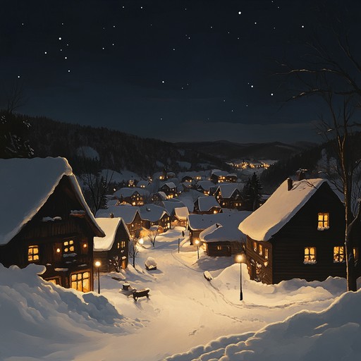 Imagine a gentle winter night, the world blanketed in snow, with soft strings carrying the melody of cherished christmas carols through the crisp air. The music is both a celebration and a soothing lullaby, perfect for a reflective holiday evening.