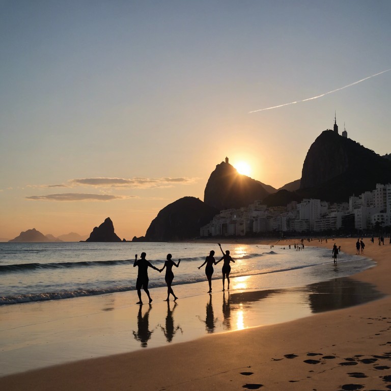 Transport yourself to the vibrant beaches of rio de janeiro with this soulful bossa nova track featuring smooth, jazzy rhythms that encapsulate the spirit of a sunset dance by the sea. The music combines traditional bossa nova rhythms with a contemporary soulful twist, creating a soundscape that's both nostalgic and fresh.