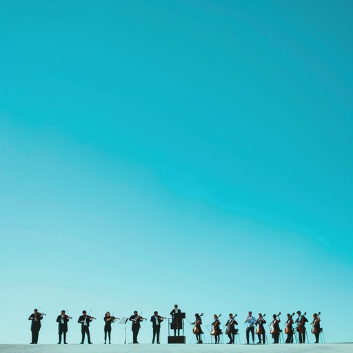 A joyful and effervescent orchestral symphony, brimming with lively and spirited arrangements. The sunny harmonies of strings, majestic brass, and playful woodwinds intertwine to create an exhilarating soundscape, leading to a powerful and uplifting finale. Perfect for scenes of joyous occasions and inspiring narratives.