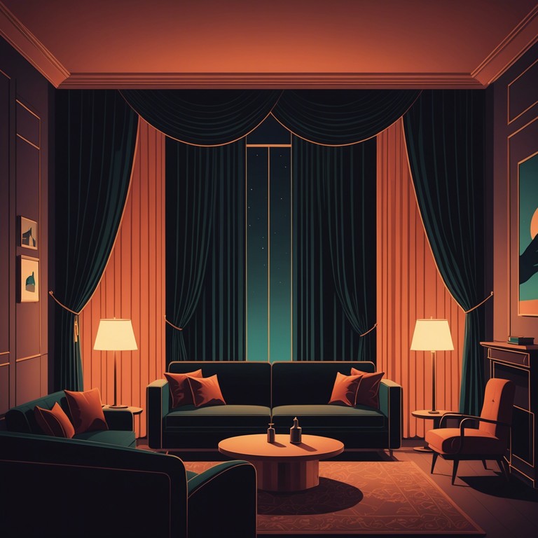 Immerse yourself in the velvety tones of a seductive torch lounge track designed to hypnotize and ensnare the listener in its ambient, jazzy embrace. The music delicately blends sultry rhythms with an atmosphere that speaks directly to the soul, perfect for a quiet, introspective evening.