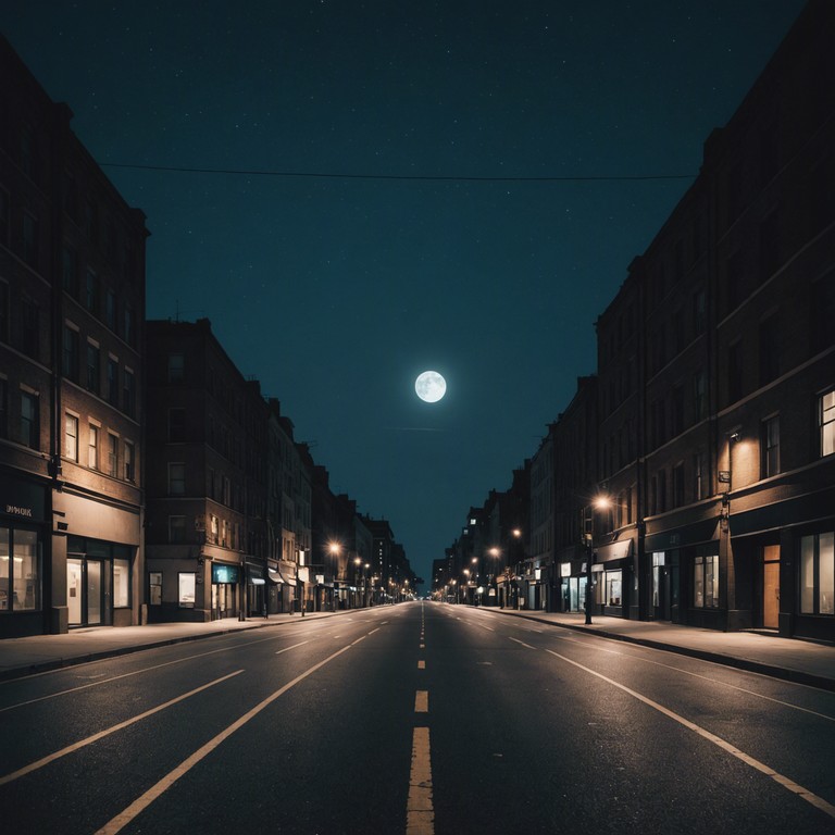 Imagine cruising through the illuminated city, where the moon casts its glow on meandering streets, accompanied by the mellow tones of an electric piano that wraps the night in a blanket of smooth, rhythmic tranquility.