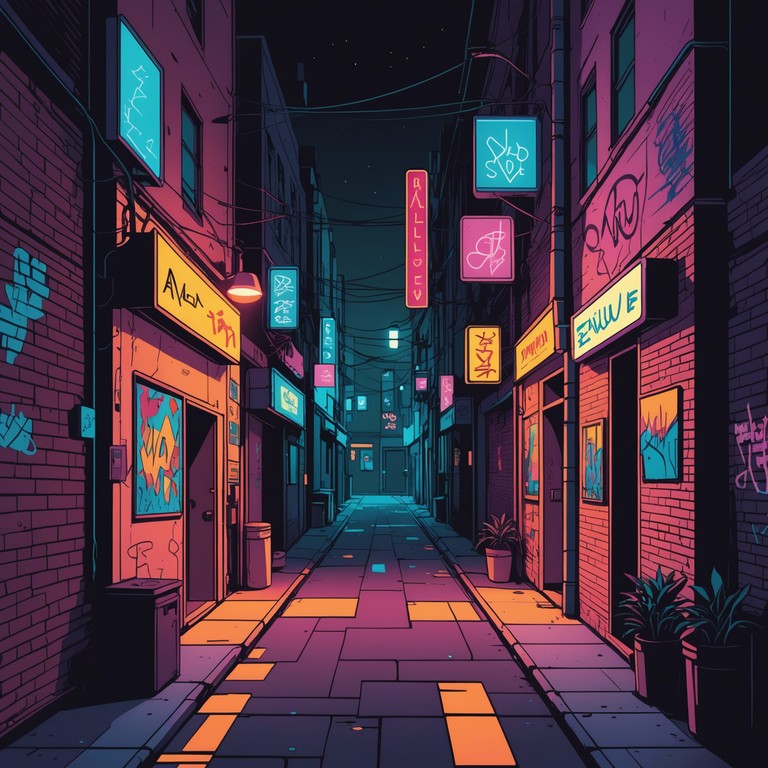 This alternative track delves deeper into the heart of the city's nightlife, where the pounding rhythms of hardcore punk reverberate against the backdrop of neon lights and shadowy alleys. The electric guitar echoes the quickened pulse of city dwellers, connected by a shared energy and an indomitable spirit of defiance in the urban sprawl.