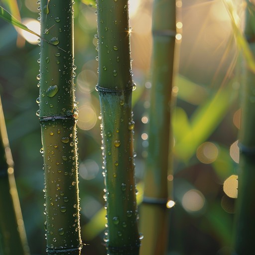 Experience a serene journey through a bamboo forest, with gentle, melodic whispers and tranquil rhythm. This composition brings nature's peace to life, creating a meditative and reflective atmosphere.