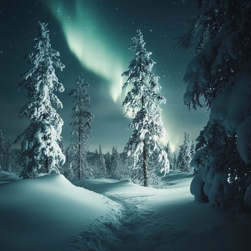 An unnerving instrumental suomipop track that blends haunting melodies with unsettling ambient sounds, capturing the eerie and silent beauty of finnish nights under the northern lights