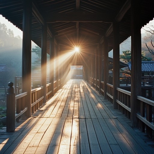 Featuring a more pronounced ambient background with electronic elements subtly woven into the koto's traditional plucking, this version invites listeners on a reflective journey through kyoto’s history, touching on themes of change and permanence. Visualizing the unseen energies and stories of the past, it adds depth to the auditory exploration.