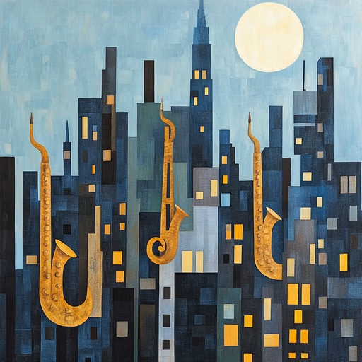 An instrumental piece combining soulful saxophone melodies with rhythmic house beats, painting an auditory picture of wandering alone through city streets at night, feeling both the loneliness and rhythm of urban life. The track balances melancholic themes with uplifting rhythms, providing a bittersweet soundscape.