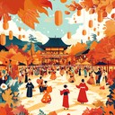 feel the vibrant autumn festival with lively tunes