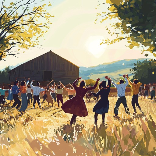 A cheerful instrumental piece evoking the warmth and carefree nature of a sunny summer day in the countryside. The song features upbeat rhythms, twangy guitars, and a jovial vibe, perfect for dancing and lifting spirits.