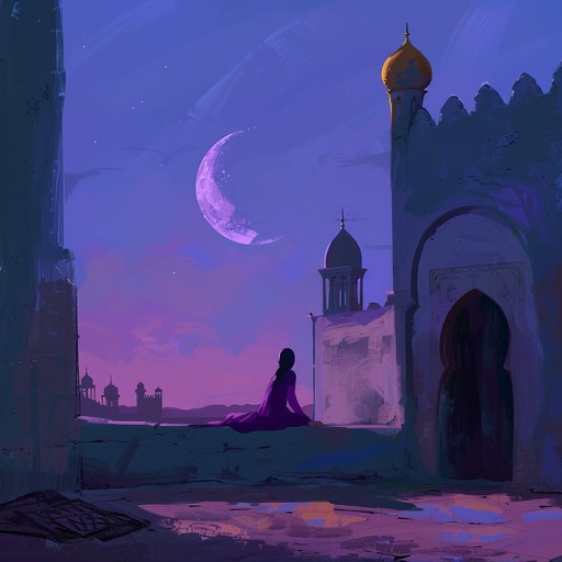 A captivating instrumental piece that transports the listener to the heart of the middle east. Featuring mesmerizing melodies played on traditional instruments like the oud, ney, and qanun, accompanied by hypnotic percussion rhythms on the darbuka and riq. The music evokes images of bustling bazaars, ancient temples, and vast desert landscapes under starlit skies.