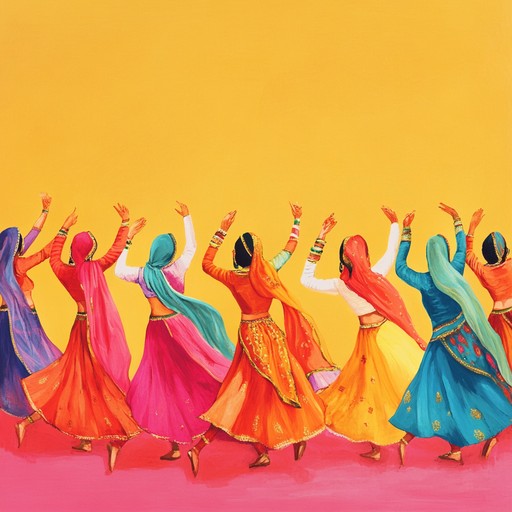 The track features the powerful beats of the dhol, driving an energetic and lively atmosphere that transports listeners straight to the heart of a bustling punjabi festival. Traditional rhythms blend with a hint of modern fusion to create a piece that's both celebratory and deeply rooted in cultural heritage.