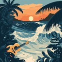 a tranquil calypso tune embodying a peaceful tropical evening