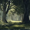 gentle and soothing tunes evoking mystical woodland scenery