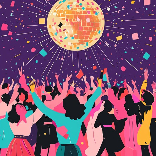 Think of a sun drenched summer festival in the 1970s with disco balls, colorful outfits, and carefree dancing. The track features driving bass lines, funky guitar riffs, and uplifting brass sections, encapsulating the joyous vibe of the golden disco era. Instrumental sections create a nostalgic yet refreshing ambiance, perfect for dance floors or feel good moments.