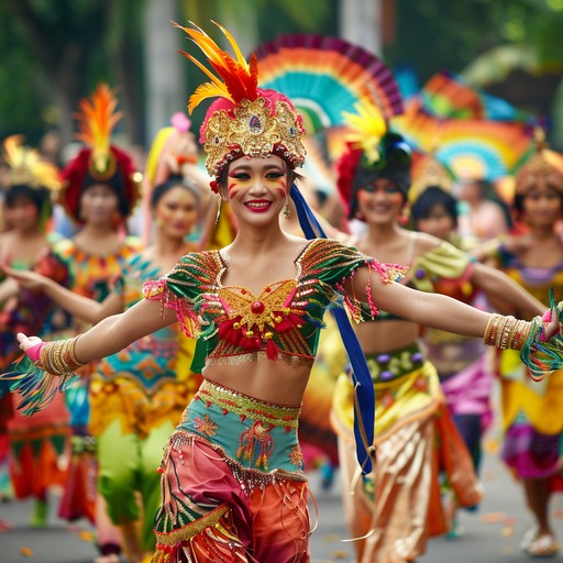 A rich tapestry of rhythms and melodies that celebrate the triumphant spirit of various cultures, creating a soundscape that is both globally inclusive and energetically uplifting. The powerful beat of the djembe leads the ensemble, crafting a narrative of worldwide unity and joy.