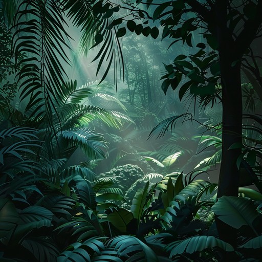 Dive into the unknown with mysterious tropical soundscapes, suspenseful beats, and eerie vibes evoking an atmosphere filled with tension. The haunting melodies and exotic percussion invite listeners to navigate through a lush, dangerous jungle.