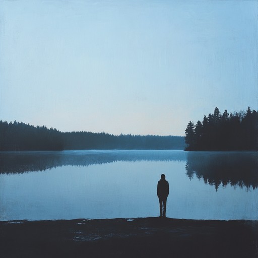 A haunting instrumental suomipop piece that captures the essence of longing and nostalgia, weaving melodic threads through the tranquil finnish landscapes, evoking images of silent forests and shimmering lakes under the midnight sun.