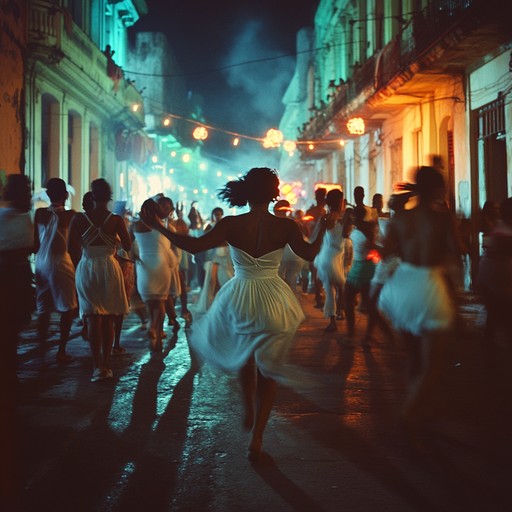 Feel the passion of havana nights, with powerful salsa anthems blending traditional cuban beats, energetic dance rhythms, and a vibrant brass section, encouraging everyone to join the fiesta