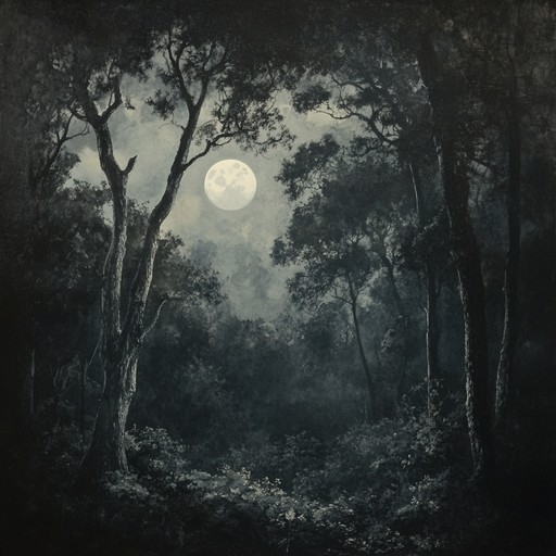 Imagine a shadowed forest on halloween night. Mysterious whispers intertwine with the rustling of dry leaves and distant howls. It feels like anything could lurk in the shadows, watching, waiting. A chilling ambiance is maintained throughout this spooky piece