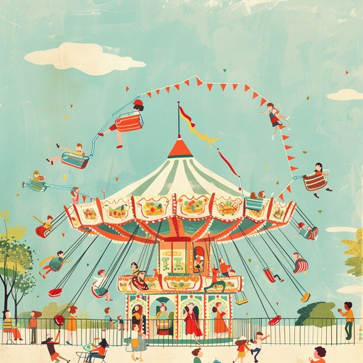 This instrumental piece captures the essence of a merry go round ride through imaginative and quirky melodies. Utilizing a combination of toy like instruments and unusual sound effects, it transports the listener to a playful, childlike world filled with imagination and wonder.