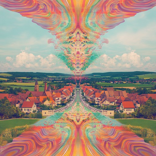 Experience a mesmerizing instrumental german schlager piece that takes listeners on a trippy journey through psychedelic soundscapes, blending traditional schlager rhythms with otherworldly synths and hypnotic melodies.