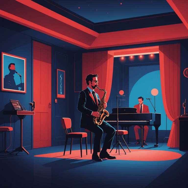 This instrumental piece blends the mellow sounds of a saxophone with the atmospherics of a small, dimly lit cabaret stage, evoking a feeling of intimacy and introspection. The music moves seamlessly through soft, sultry notes to slightly more animated, jazz infused rhythms, capturing the essence of a quiet night where stories unfold in whispers and shadows dance in the corner of the room.