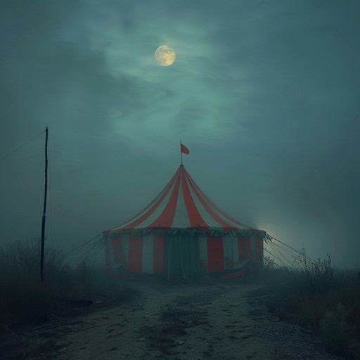 Experience an eccentric nocturnal cabaret filled with playful and sinister twists. The whimsical circus shadows come to life in an enigmatic, carefree musical exploration, with eerie melodies echoing through the night.