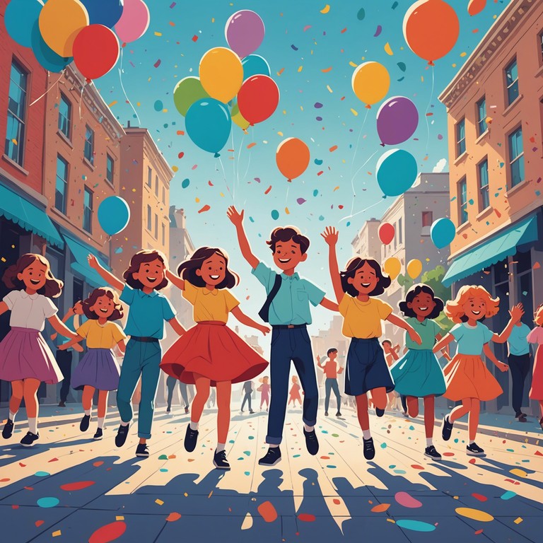 A vibrant and joyful instrumental piece crafted to evoke the feeling of triumph and celebration in children. It features lively rhythms and a playful melody that encourages dancing and singing along. Ideal for children's events and parties.