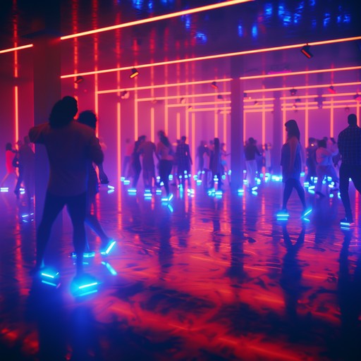 An intense, high energy dancepop track with pulsating electronic beats, vibrant synths, and a driving rhythm that compels listeners to move. The song builds gradually, reaching electrifying peaks, creating an atmosphere perfect for late night dance floors. Inspired by retro futuristic aesthetics and modern pop flair, it captures the essence of unrestrained celebration.