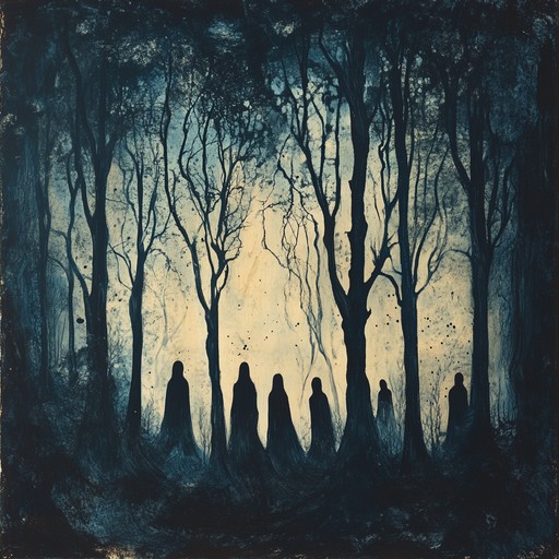 An aggressive and eerie composition featuring primal beats and haunting melodies that evoke a dark, mystical woodland. This piece will blend traditional folk instruments with intense, almost ritualistic rhythms, conjuring images of feral spirits rising from the forest. Expect deep, resonant strings to meet shrill, haunting woodwinds, creating a surreal and unsettling atmosphere.