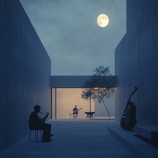 A soothing fusion of latin and jazz music perfect for relaxing under a moonlit sky, featuring mellow guitars, calming saxophone, and gentle percussion.